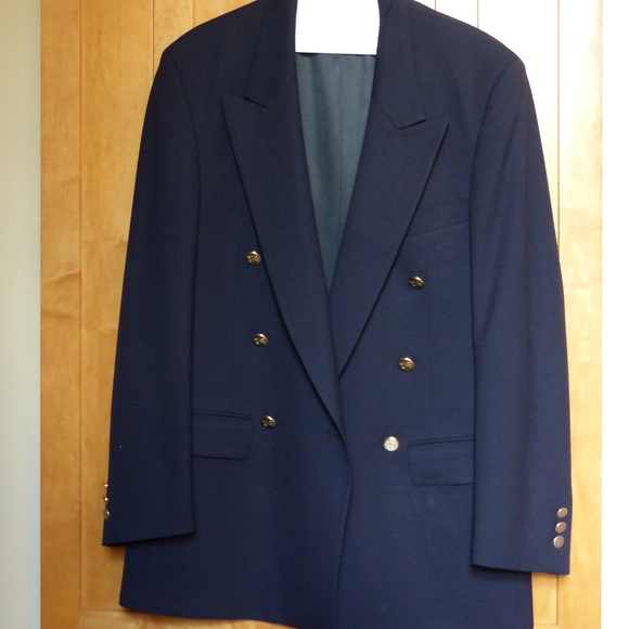 burberry men's navy blazer